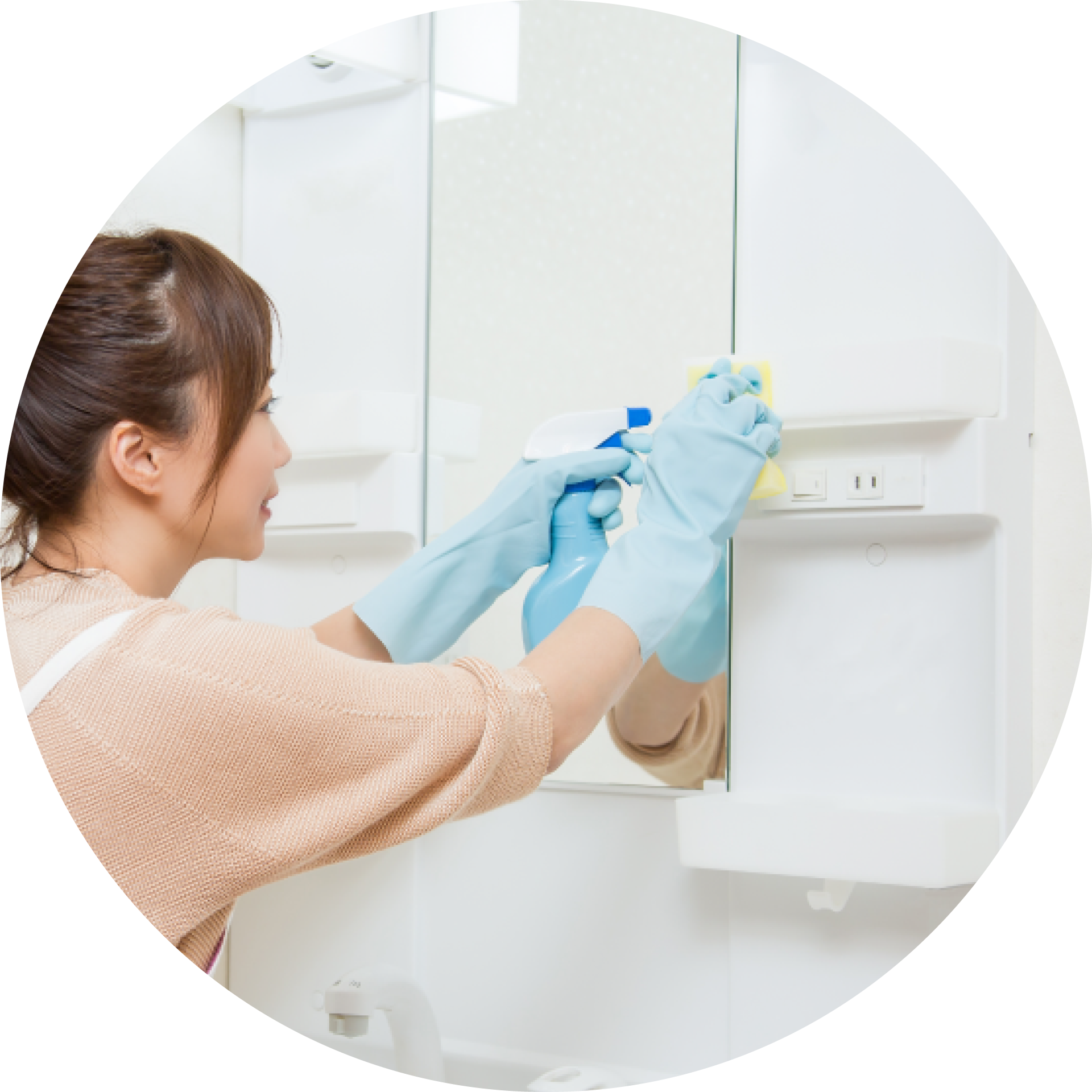 洗面所クリーニング