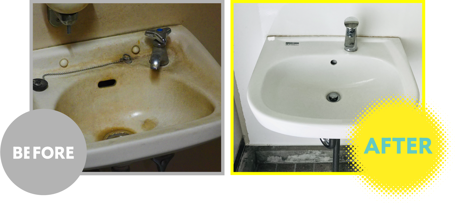 洗面所クリーニング